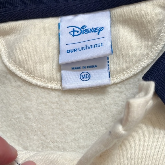 Disney BoxLunch Exclusive Our Universe Embroidered Sweatshirt Size M - Picture 2 of 11